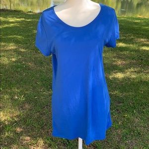 NWOT No Boundaries Crew Neck Blue Tee Size XL